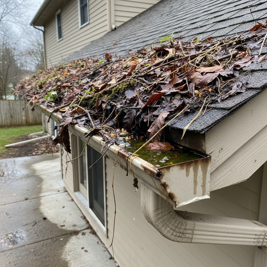 Eavestrough & Gutter Cleaning before