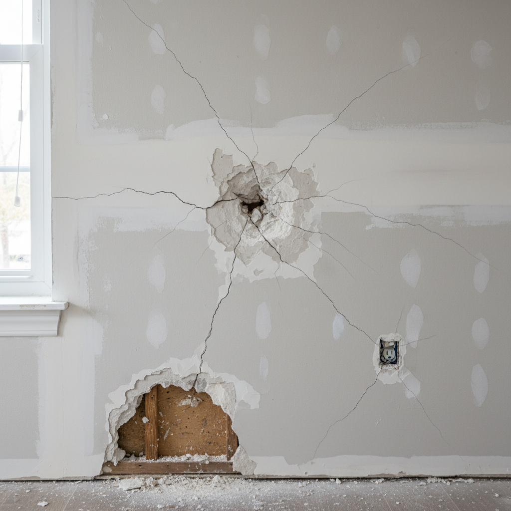 Drywall Repair before