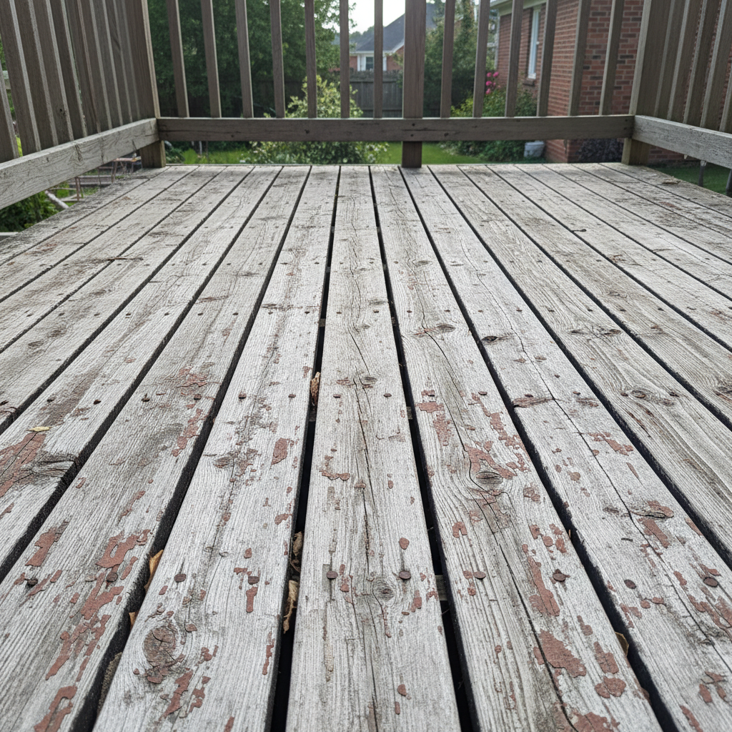 Deck & Fence Staining & Painting before