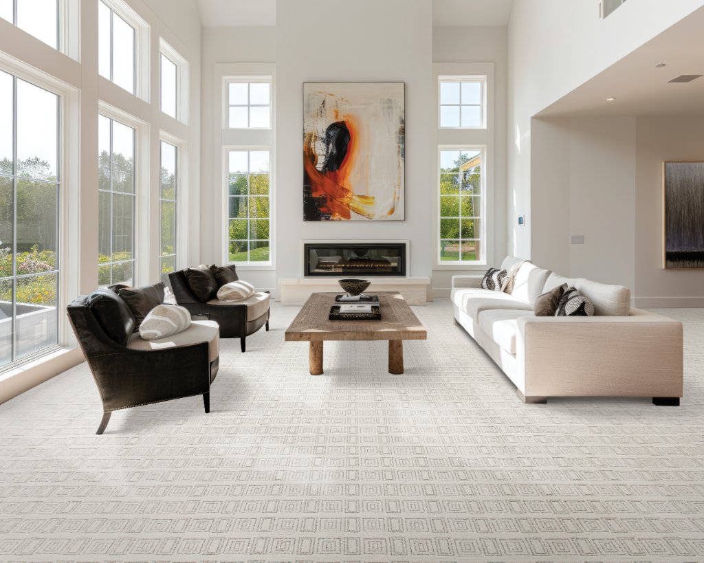 Living Room with Fireplace — Flooring Master Tampa Orlando FL