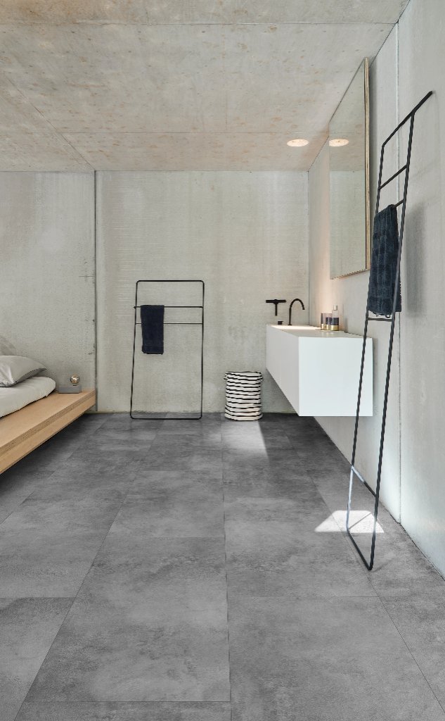Grey Tile Bathroom — Flooring Master Tampa Orlando FL