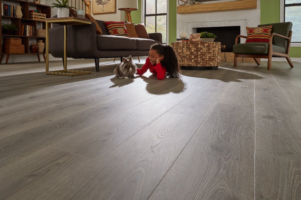 Warm Living Room Flooring Master FL