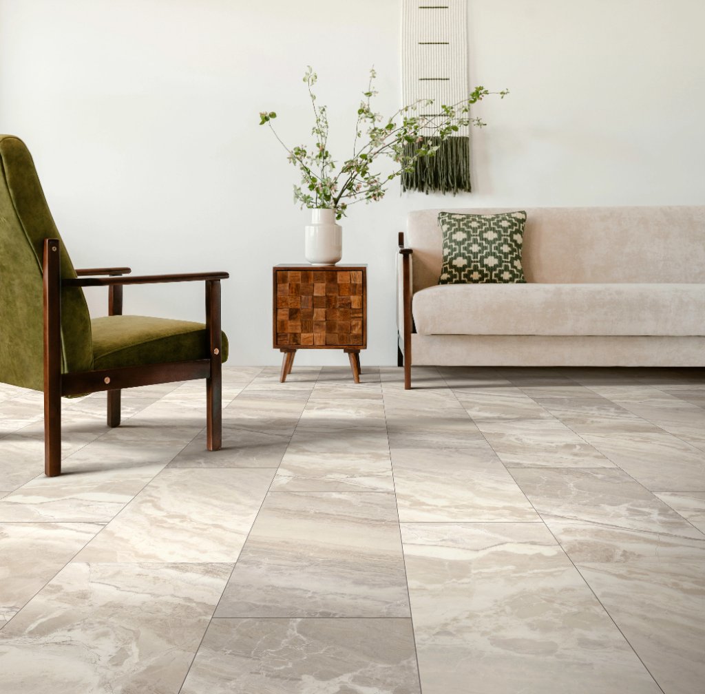 Marble Floor Living Room — Flooring Master Tampa Orlando FL