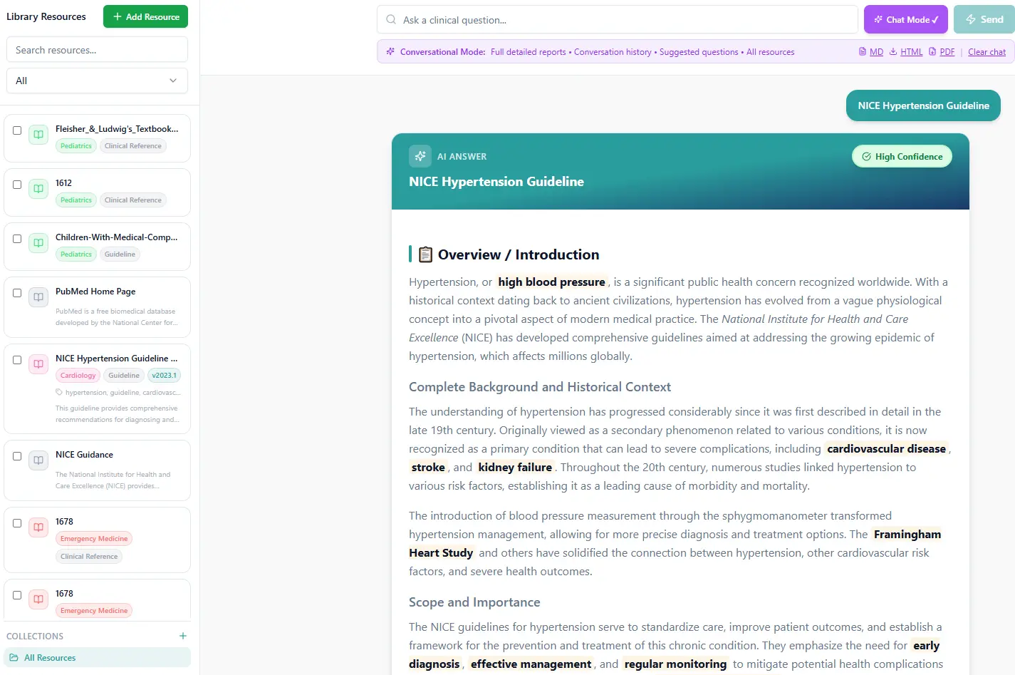 Research and Drug Search Interface