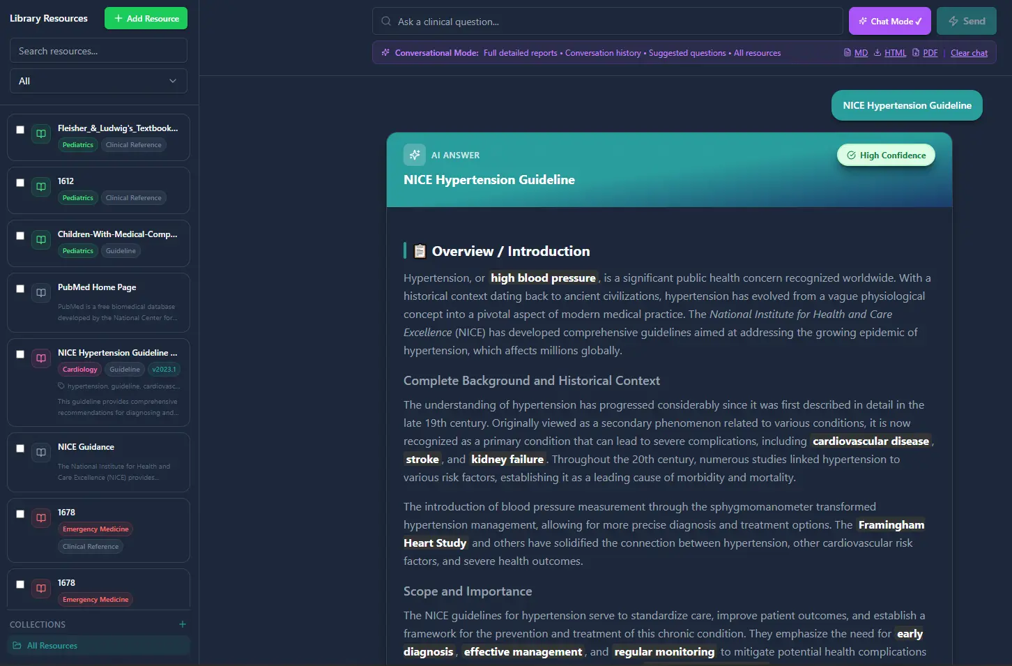 Research and Drug Search Interface