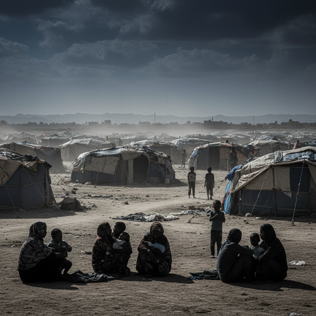 Sudanese people suffering amid Sudan humanitarian crisis in conflict zone