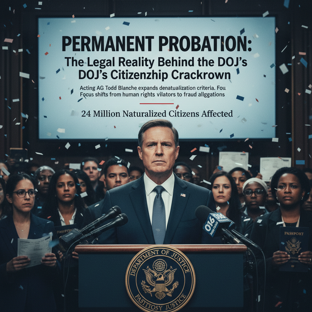Permanent Probation: The Legal Reality Behind the DOJ’s Citizenship Crackdown