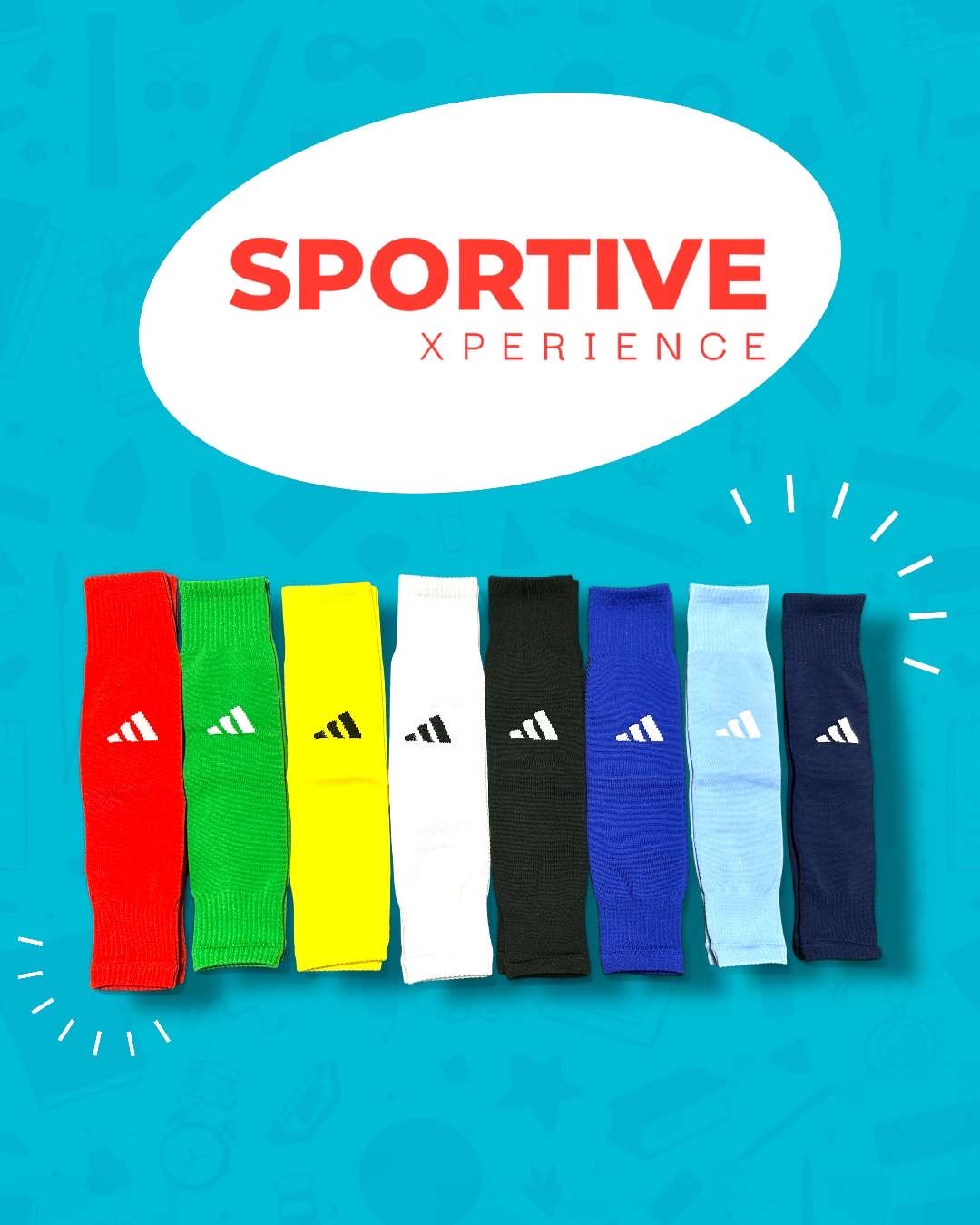 Manchons de soccer adidas (sans pied)