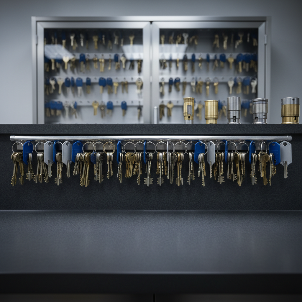 Organized commercial master key system for a Newton Massachusetts property