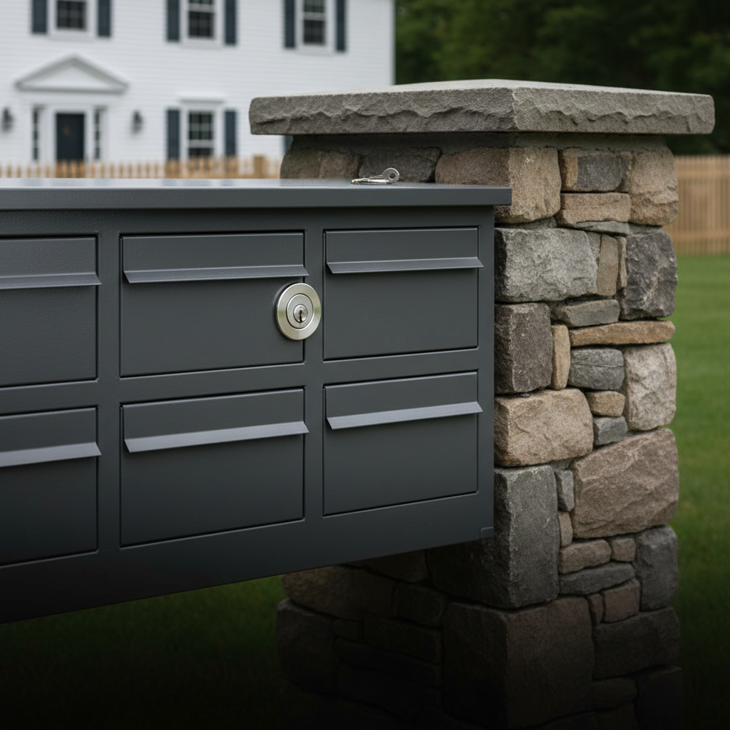 New mailbox lock and key installed at a Newton Massachusetts property