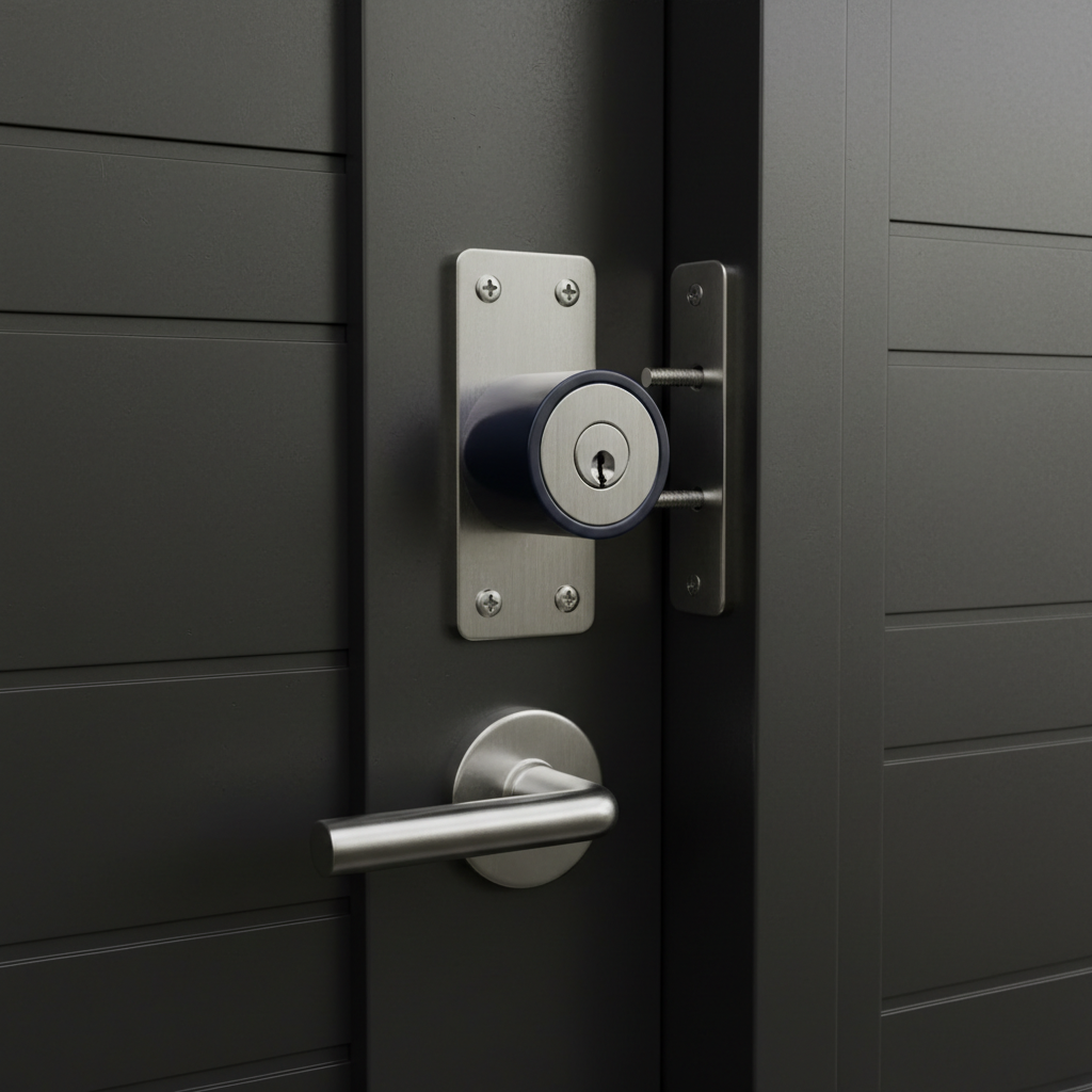 High-security door lock installed by a locksmith in Newton Massachusetts