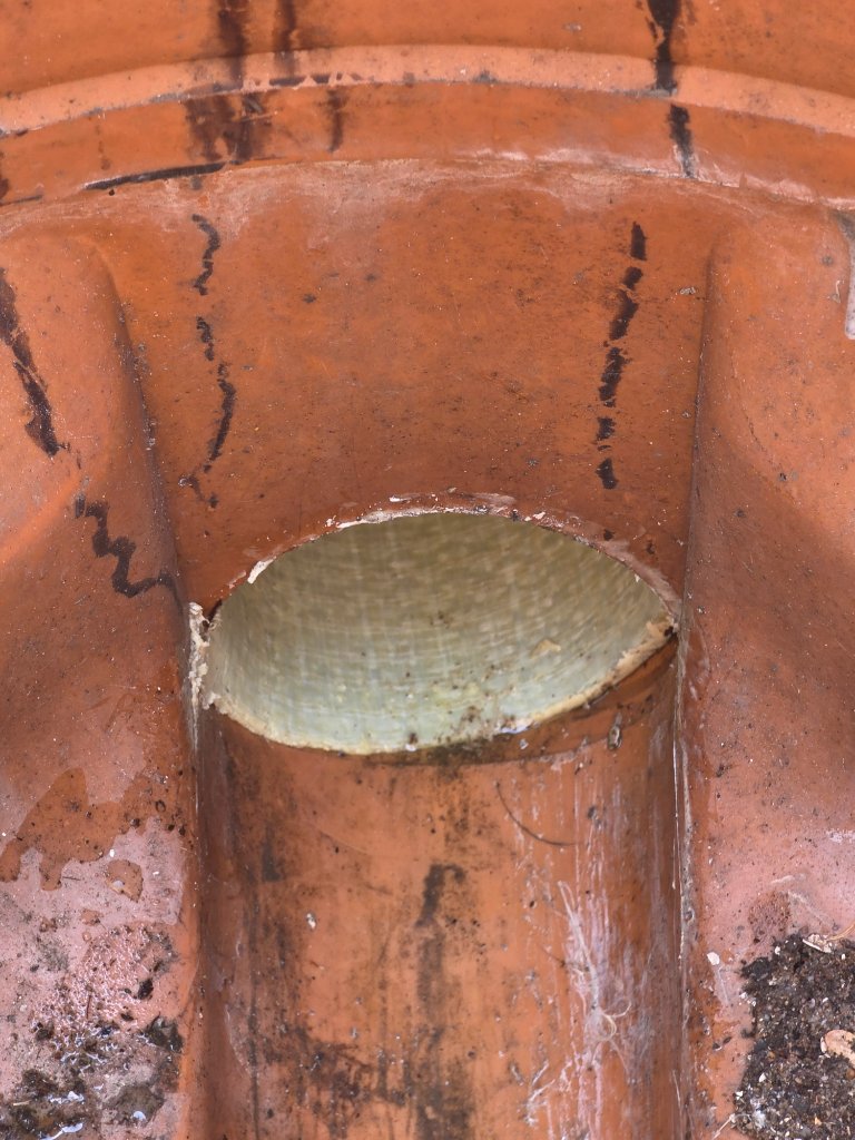 Collapsed drain repair — no dig