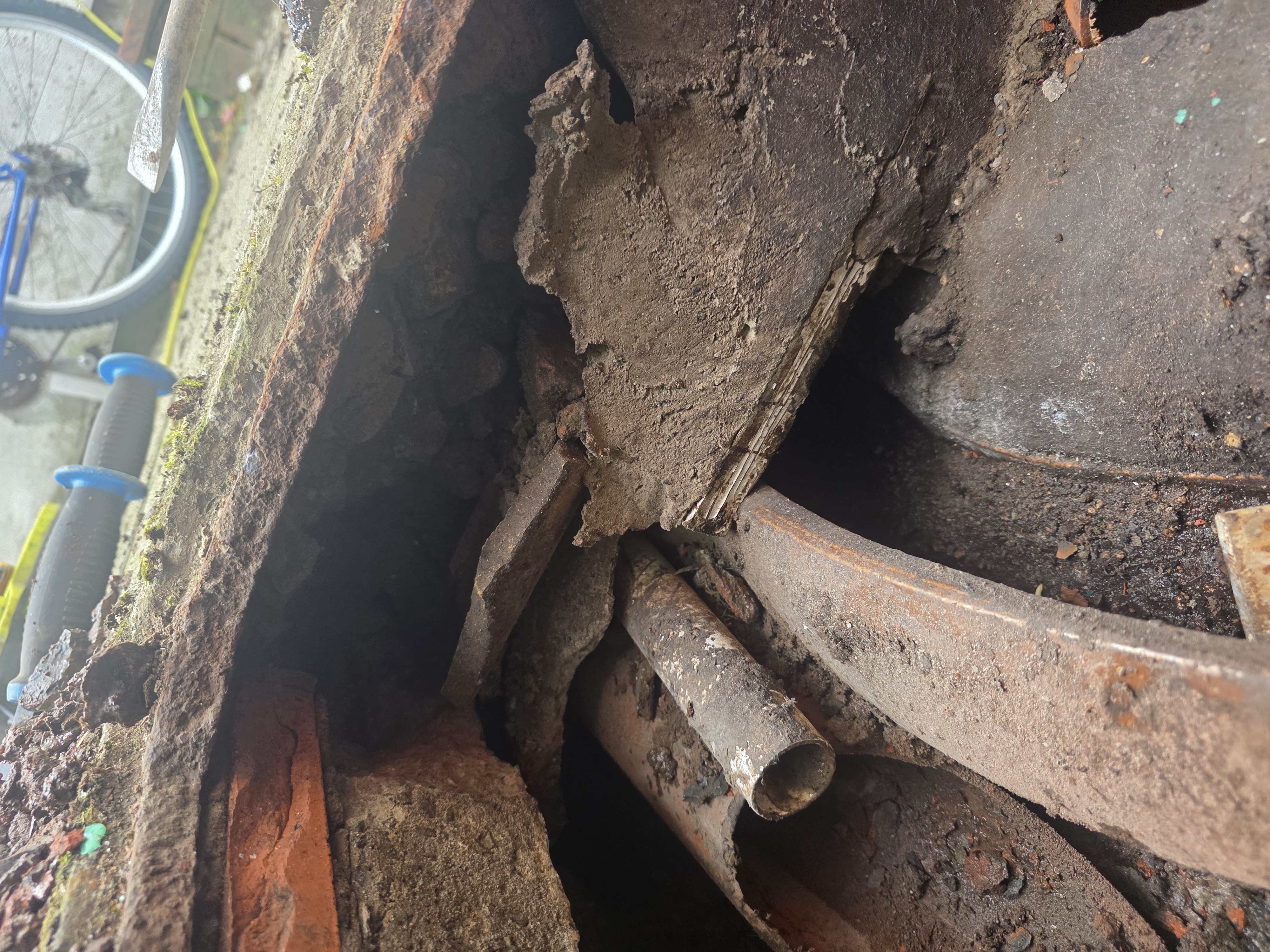 Damaged Manhole Chamber — Before