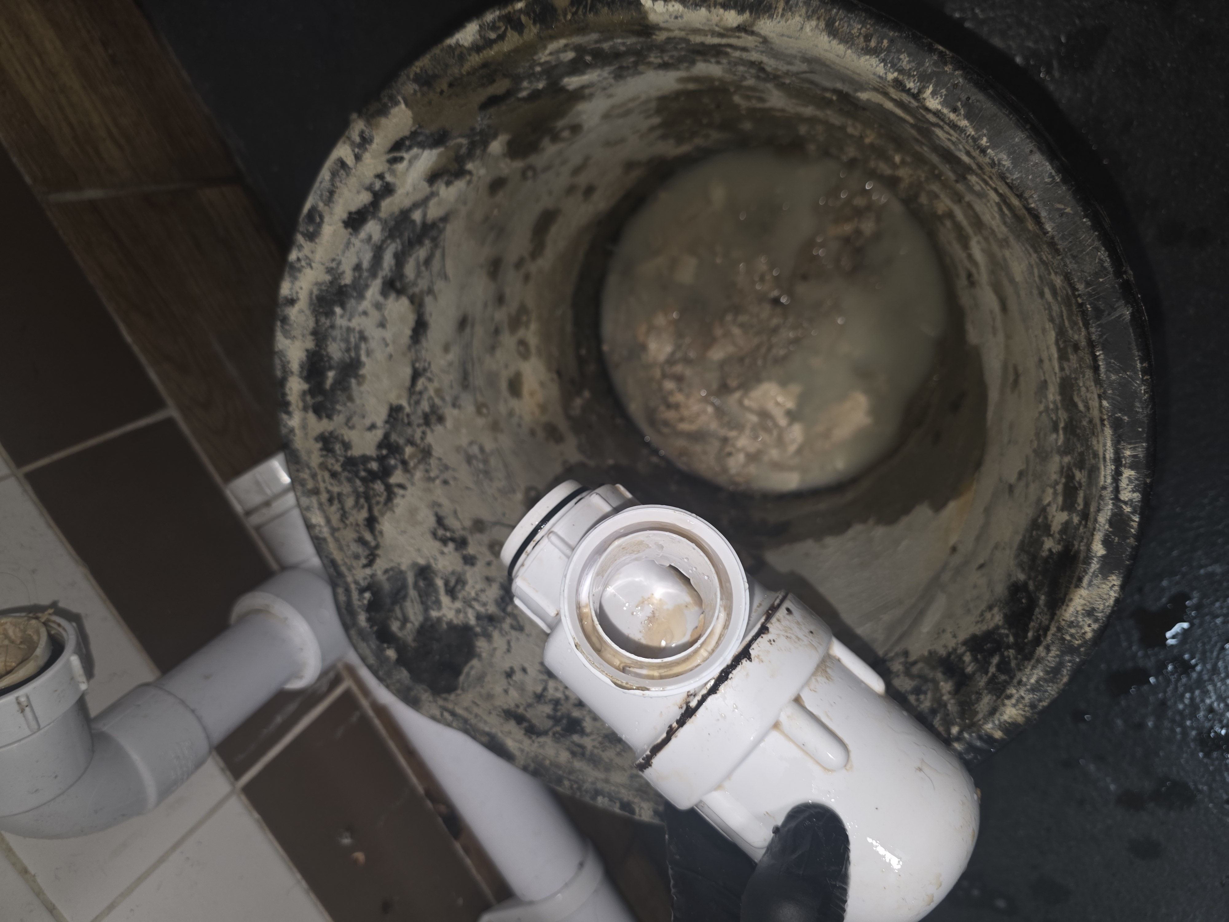 Urinal Trap Cleared — After