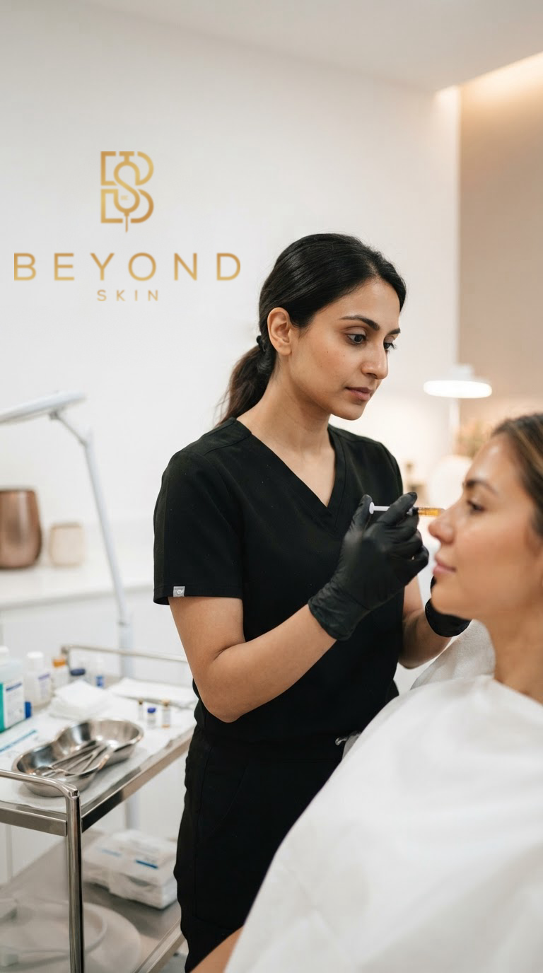 EZ Gel and biofiller preparation at Beyond Skin UK