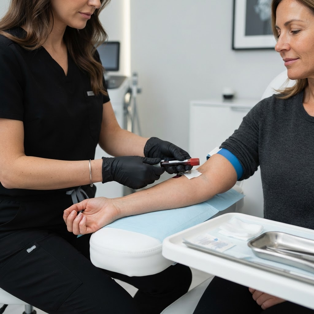 blood sample at Beyond Skin UK