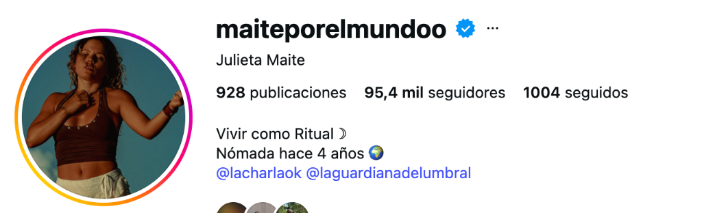Perfil de Julieta Maite