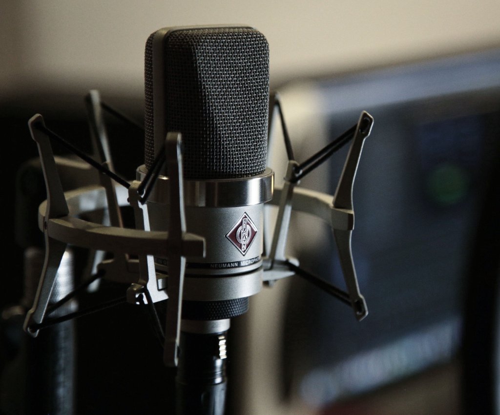 Neumann studio condenser microphone