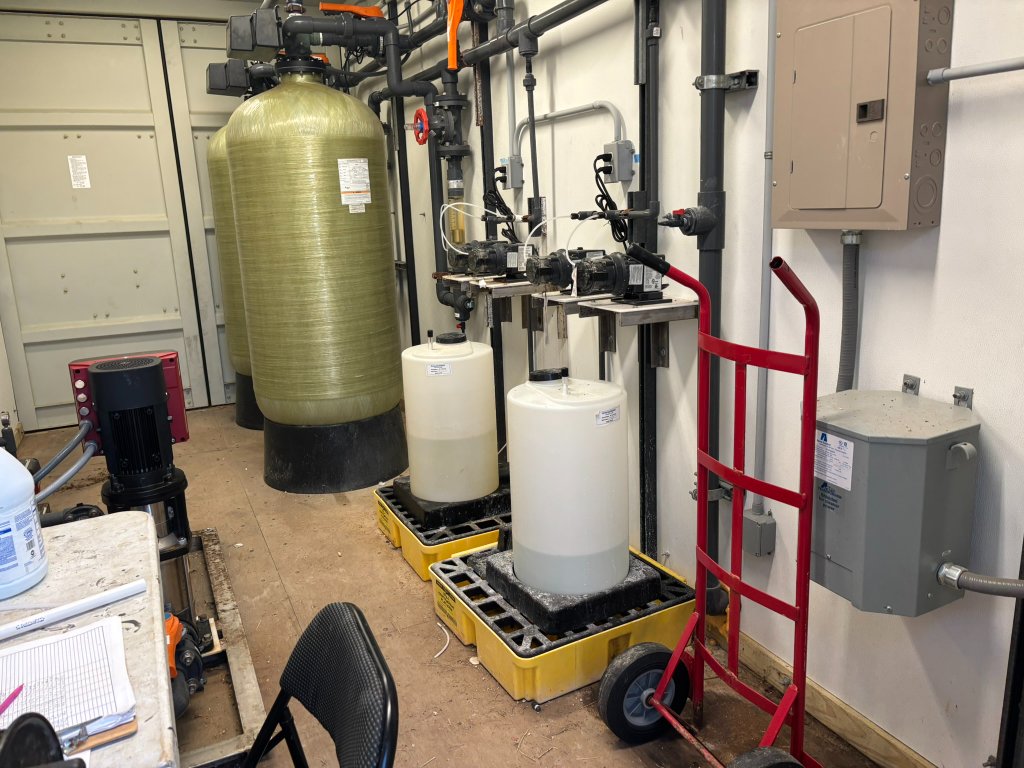 Water treatment interior