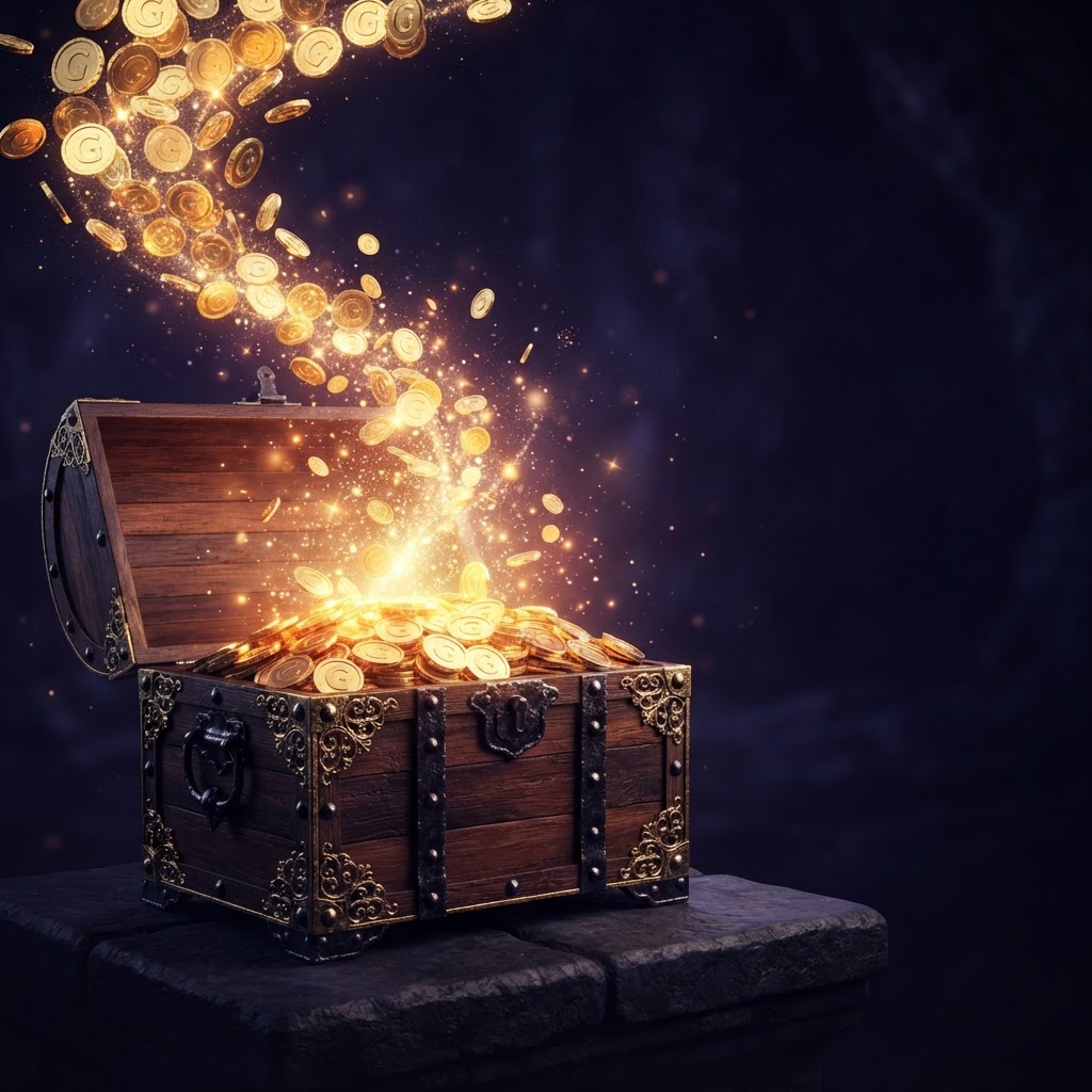 A treasure chest overflowing with Goody Points