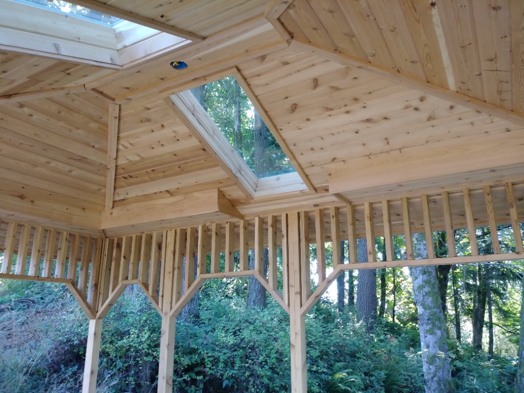Gazebo hip roof ceiling