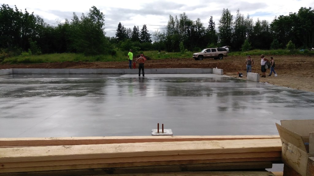 Foundation wall pour in Woodland, WA