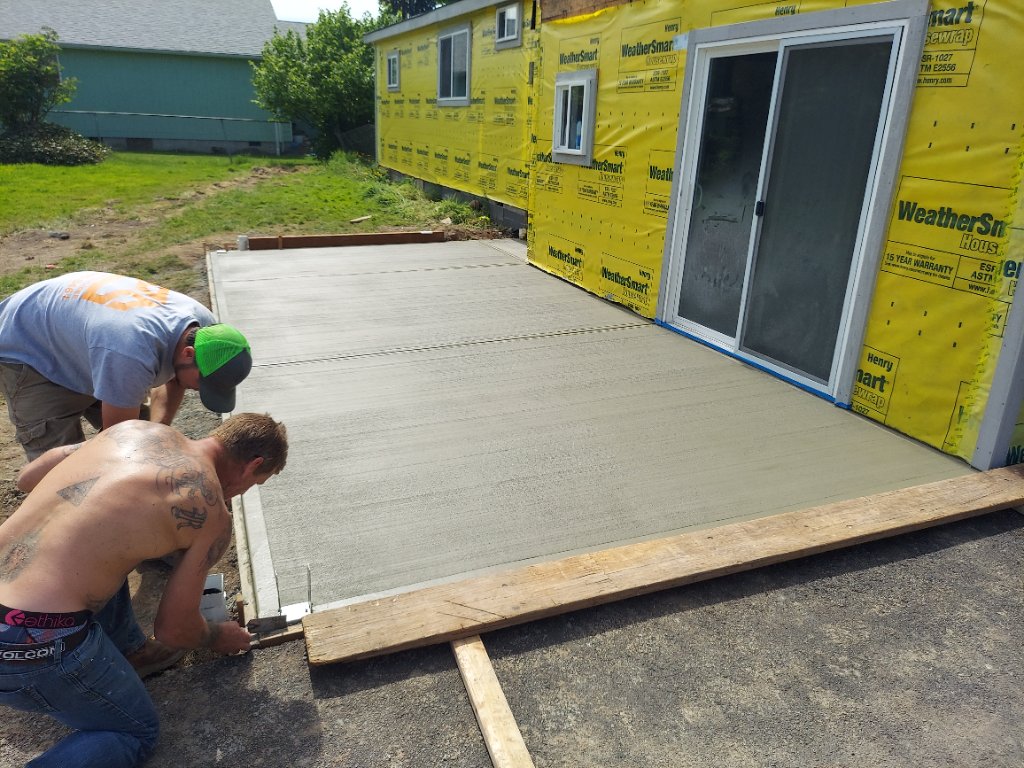 Concrete prep work in Castle Rock, WA