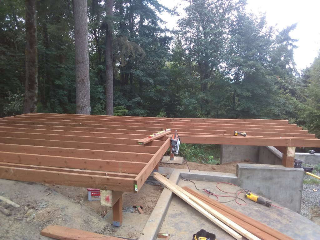 Deck joist framing