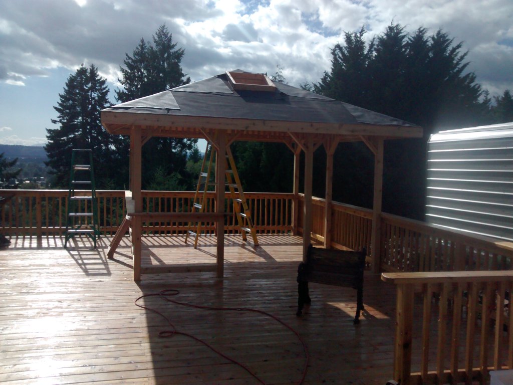 Deck view from hilltop