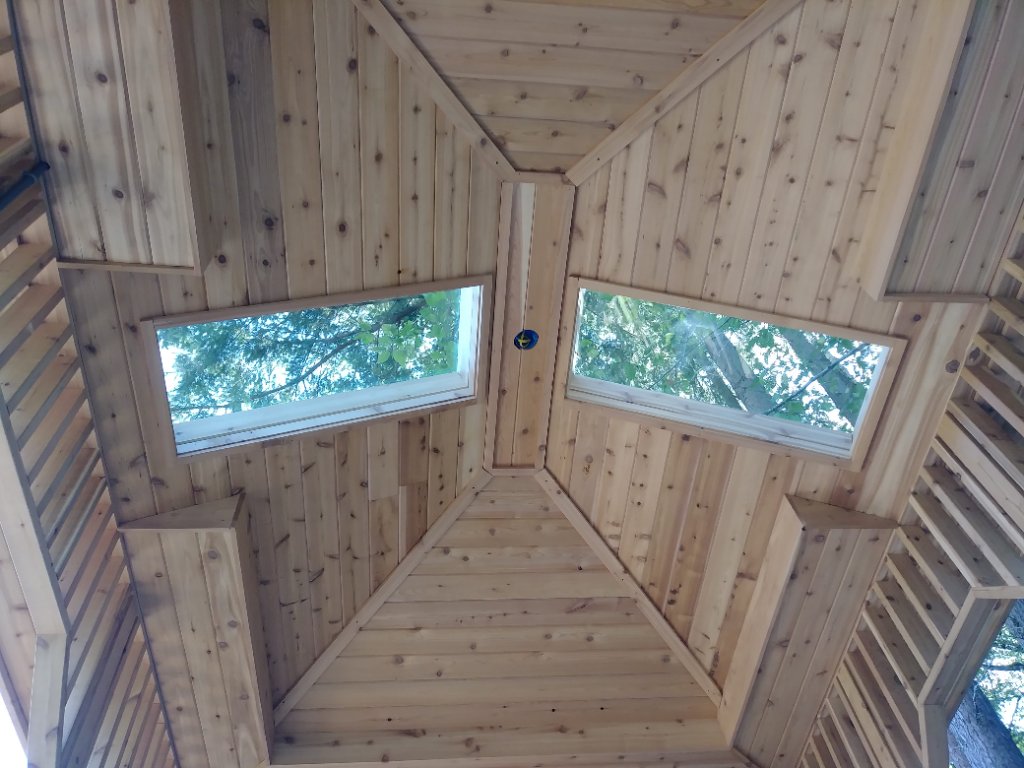 Gazebo ceiling skylight