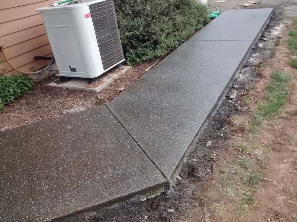 Concrete walkway extension in Cathlamet, WA