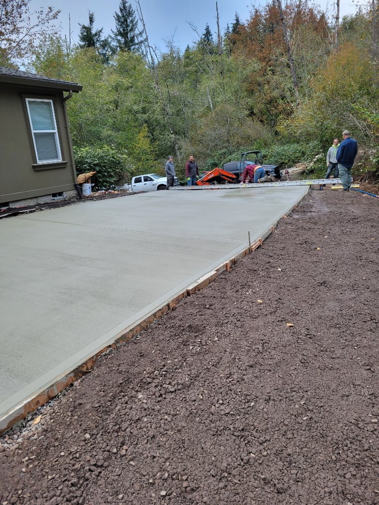 Concrete sidewalk extension in Vancouver, WA
