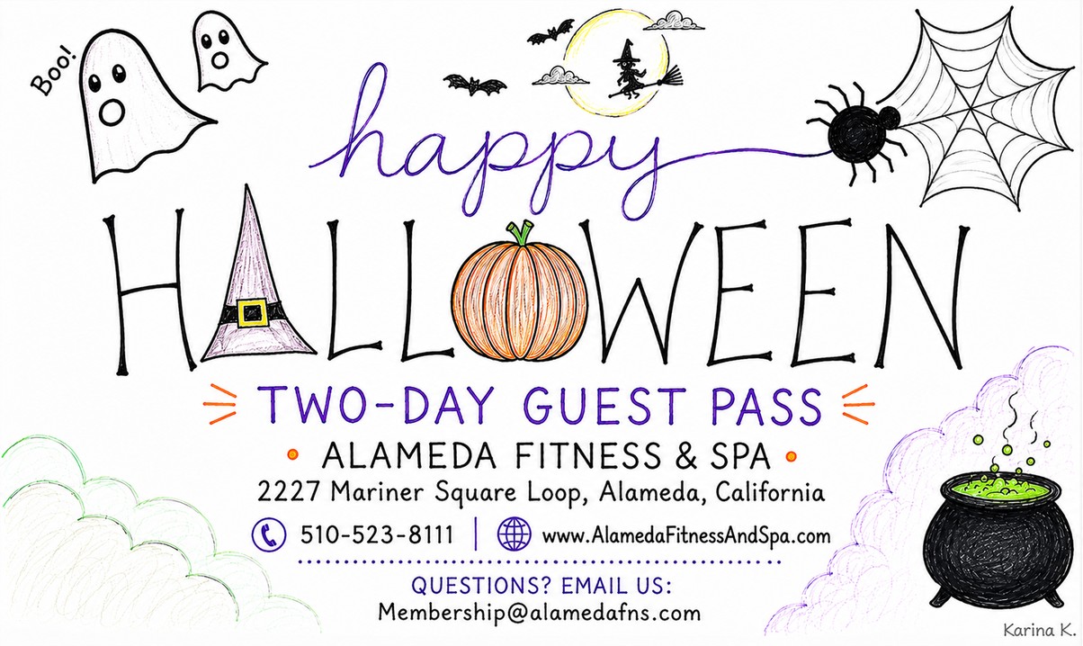 Happy Halloween Two-Day Guest Pass for Alameda Fitness & Spa