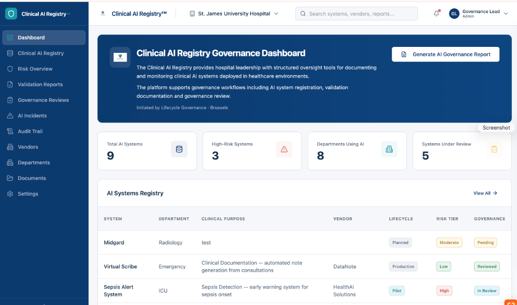 Executive Governance Dashboard