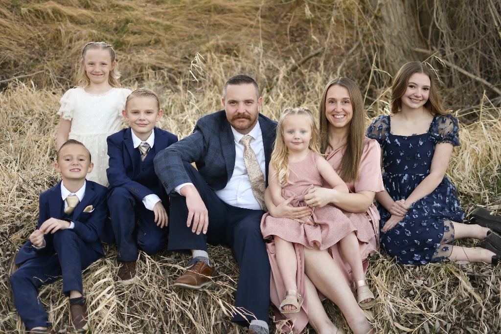 Brandon Hansen and family