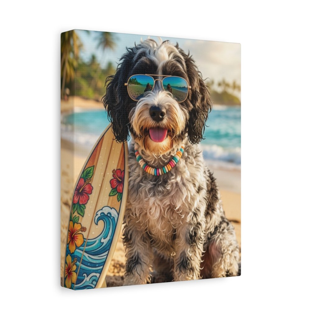 Pet canvas print - Surf Dude