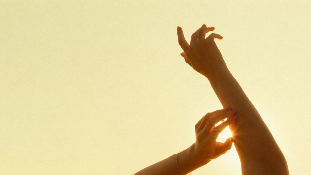 A dish of supplements in soft sunlight with gentle shadows