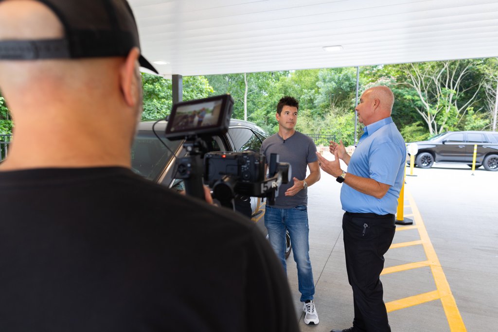 On location in the drive-thru