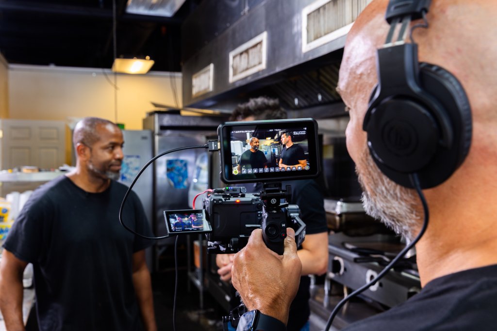 Behind the camera