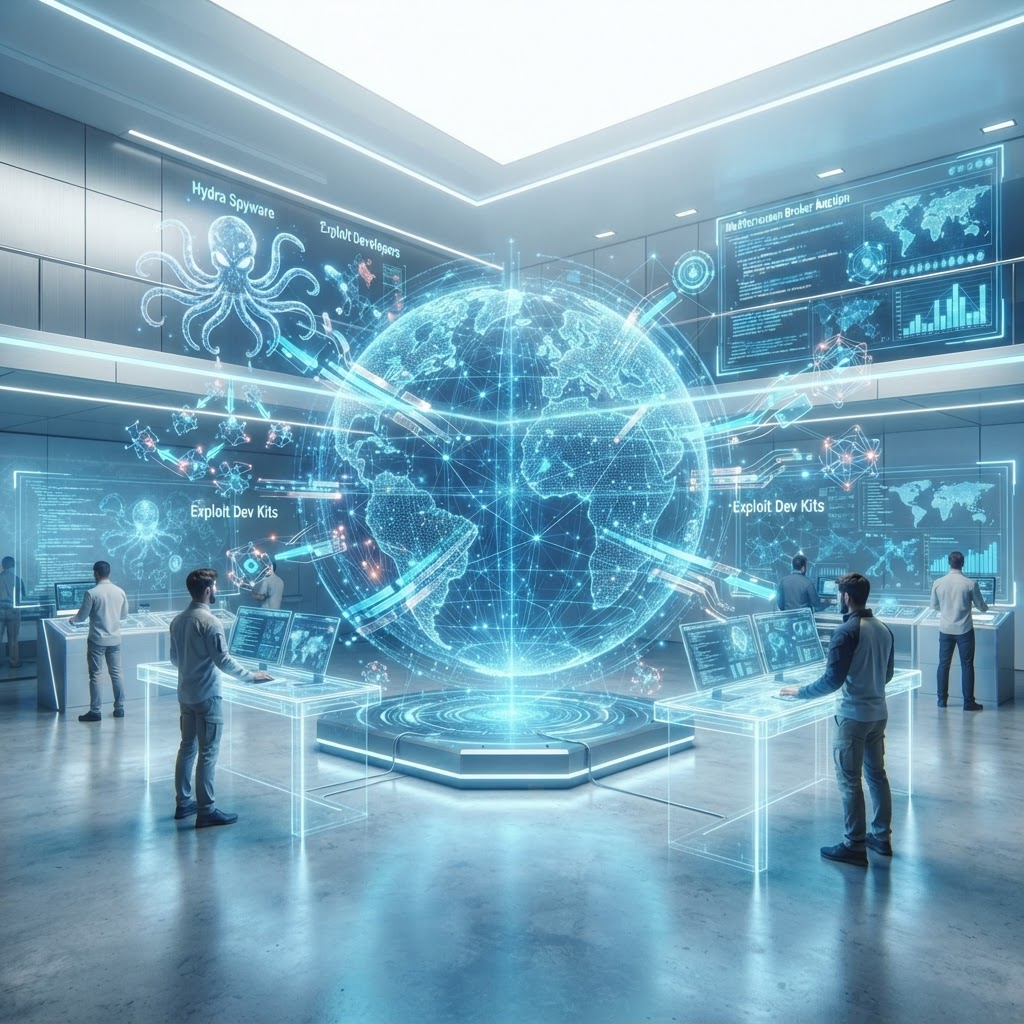 Hydra Spyware Targets Exploit Developers via Zero-Click Flaw Linked to Mediterranean Broker Auction