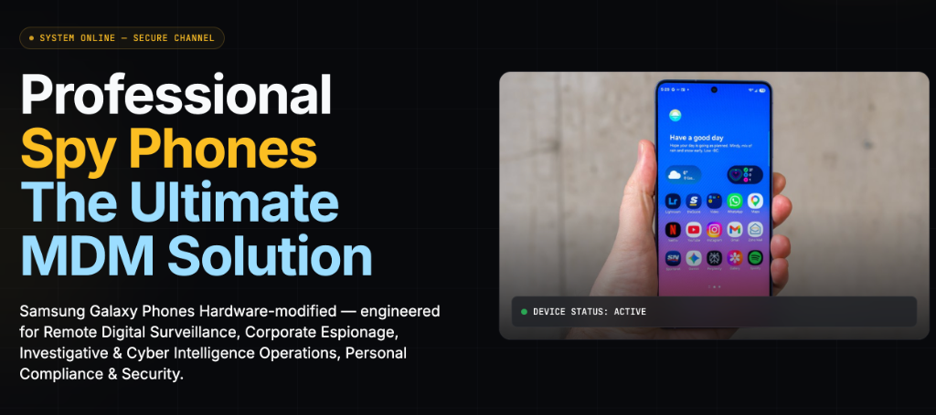 SpyPhone — Professional Spy Phones & MDM Solution