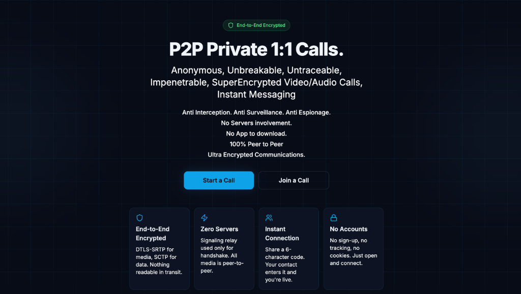 EchoLink — P2P Private Encrypted Calls