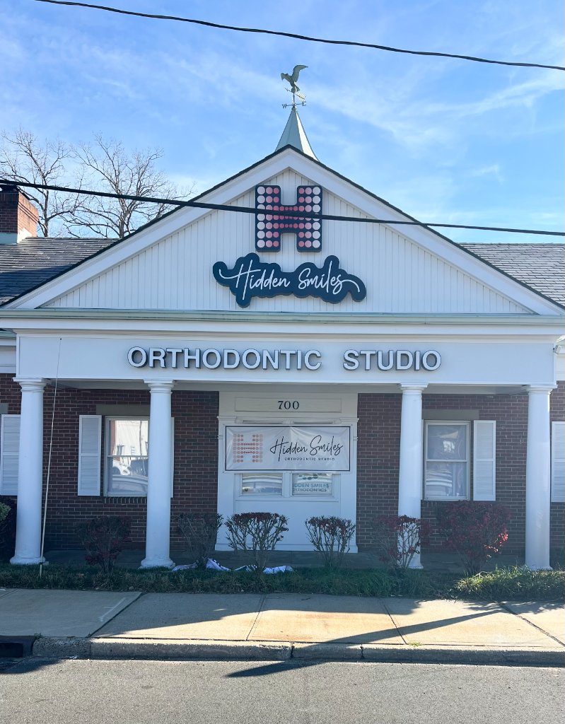 Hidden Smiles Orthodontic Studio sign Melville NY