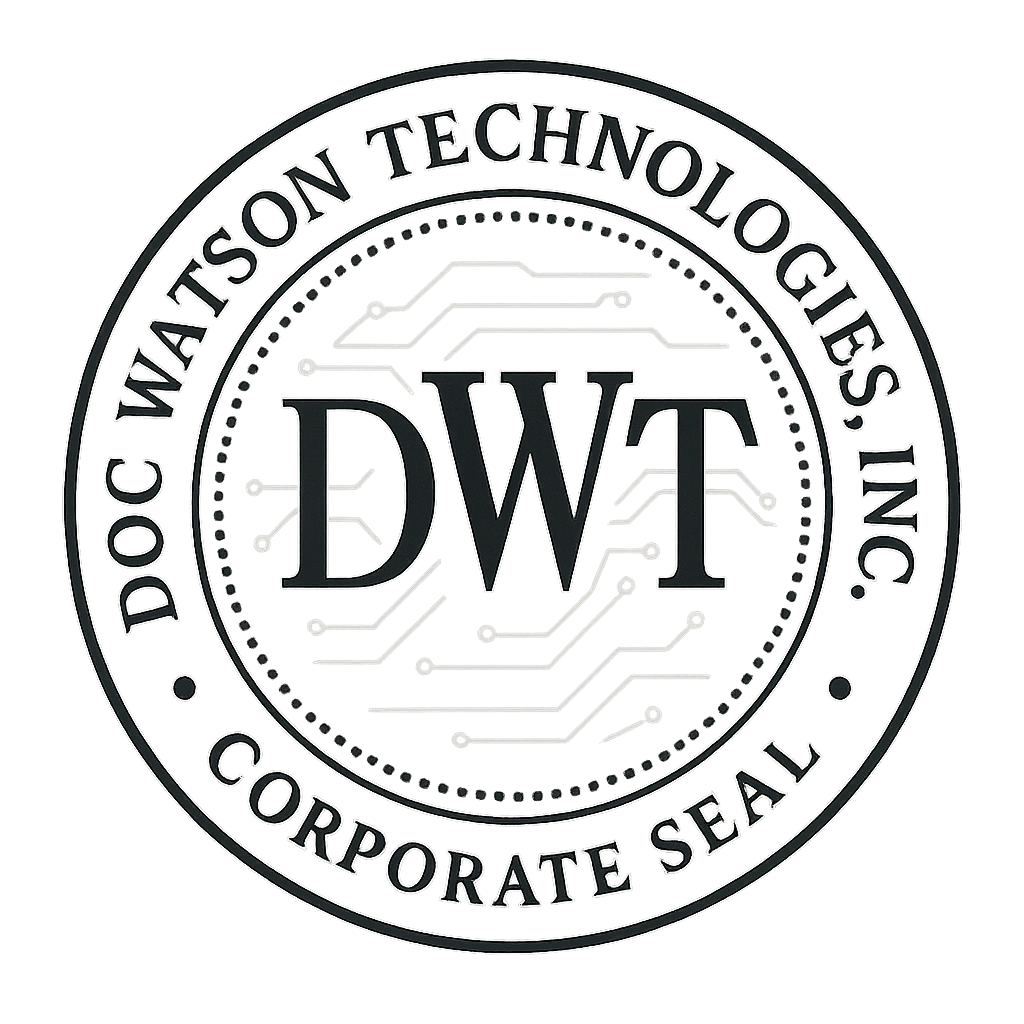 Doc Watson Technologies, Inc. corporate seal