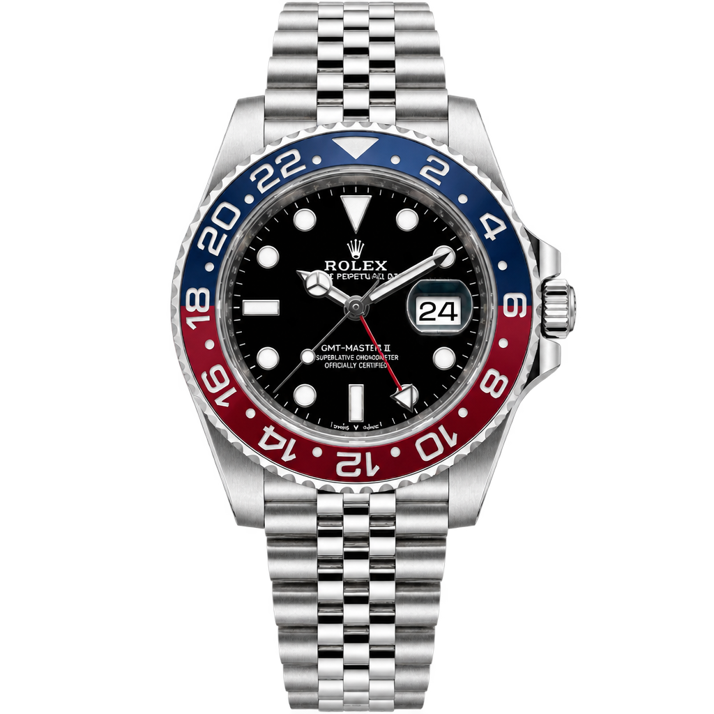Rolex GMT-Master II reference 126710BLRO for sale at The Corsa Collection