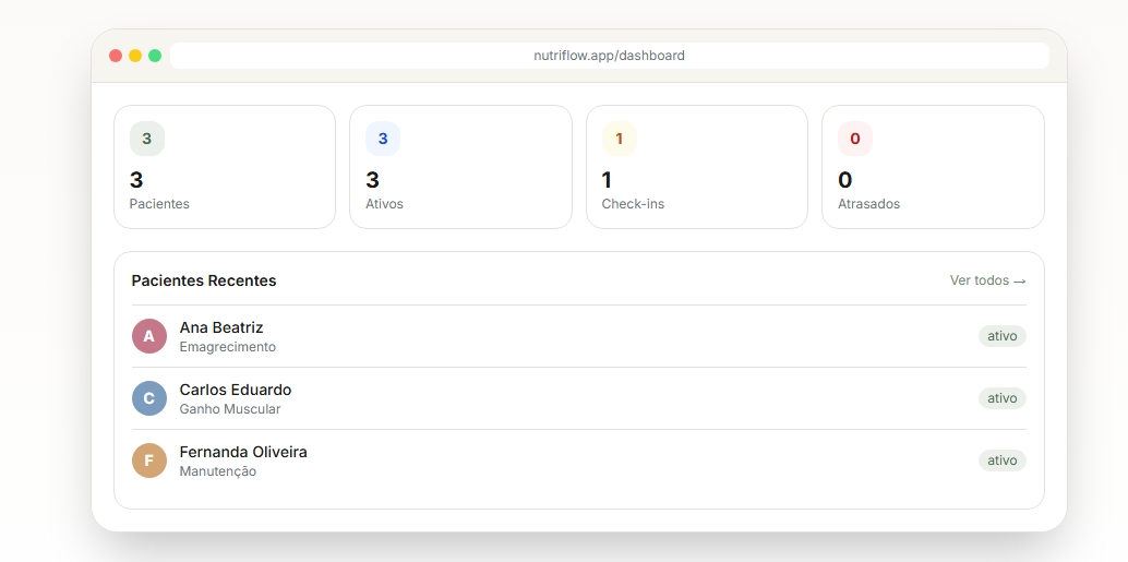  NutriFlow template preview