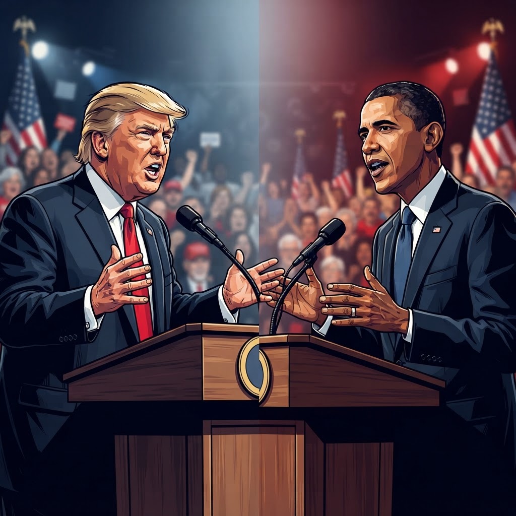 Trump, Obama face off on campaign trail as battle for control of Congress intensifies