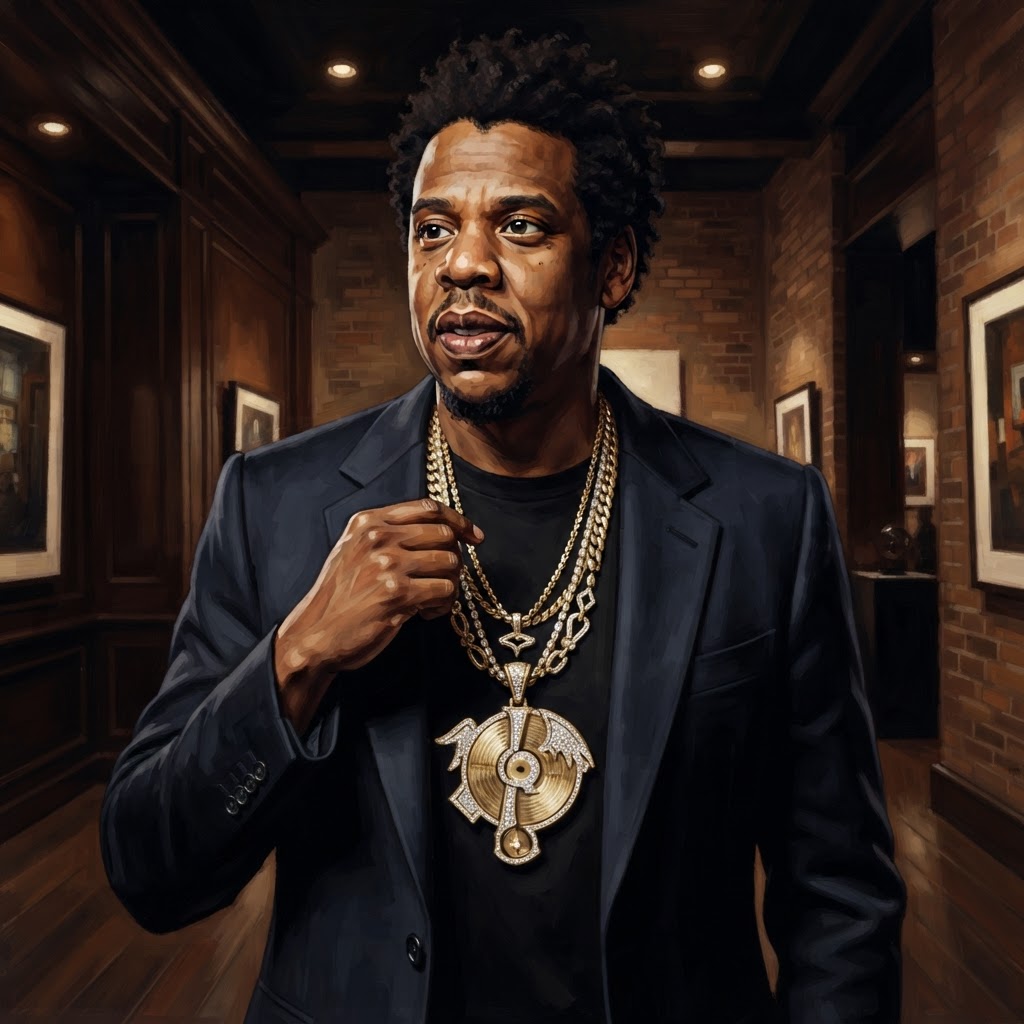 Jay-Z Shows Off Massive Roc-A-Fella Chain
