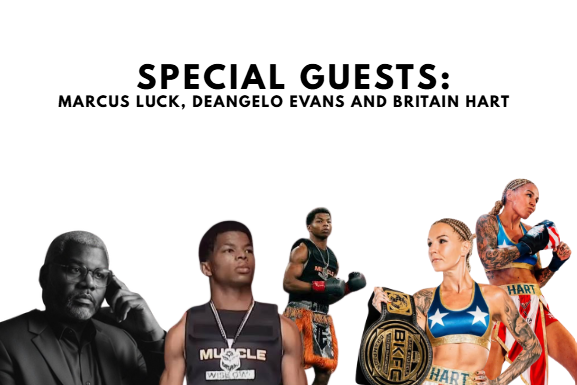 Special guests Marcus Luck, Deangelo Evans, and Britain Hart