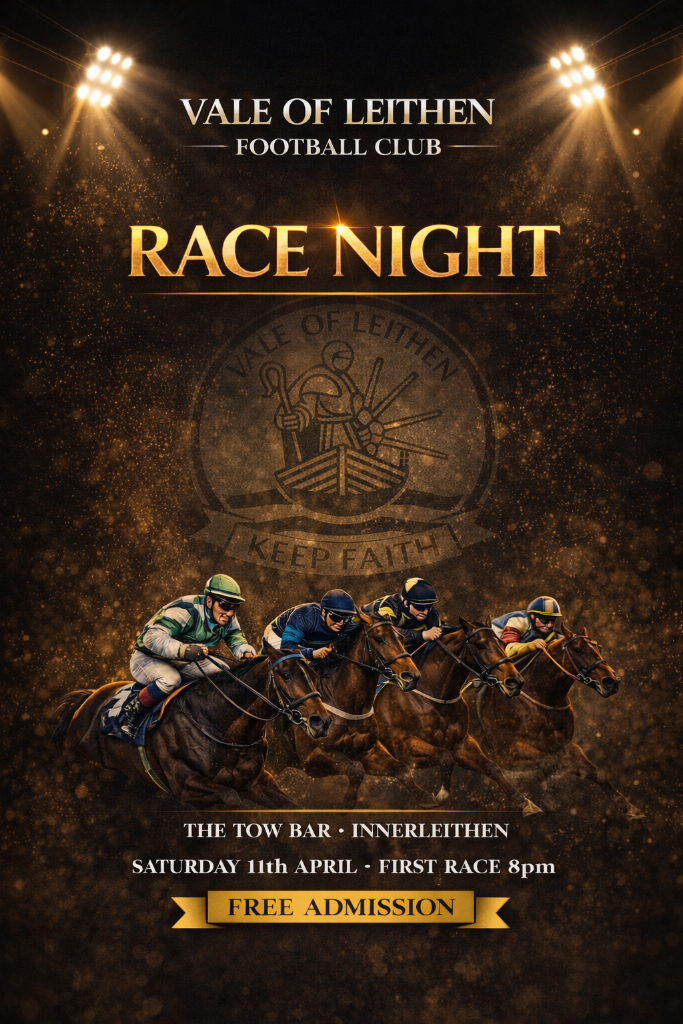Race Night Coming to Vale of Leithen FC!